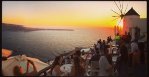 Sunset in Santorini: pure happiness