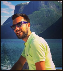 A happy me cruising the Aurlandsfjord and the Nærøyfjord near Bergen, Norway