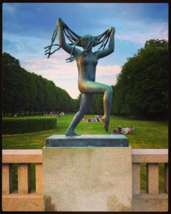 One of the 212 naked sculptures by Gustav Vigeland at Vigelandsparken in Oslo
