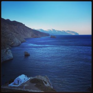 The chapel of Agia Anna on the Greek island of Amorgos