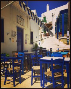 Kali Kardia, an old-style café-ouzo-mezedopolio in Tholaria, on the Greek island of Amorgos