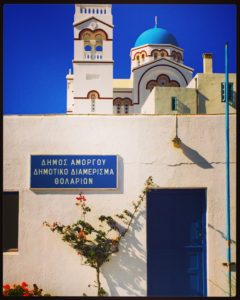 at the charming old-fashioned mountain village Tholaria, in Amorgos