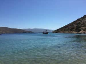 From Katapola, you can take the boat taxi to the nearby beach of Maltezi, on the island of Amorgos