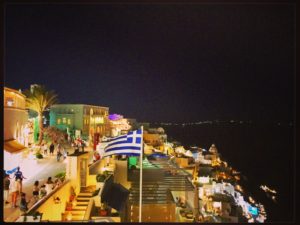 Santorini (Fira) by night