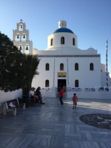 The Church of Panagia Platsani in Oia, Santorini