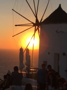 Sunset at Sun Spirit, in Oia, Santorini