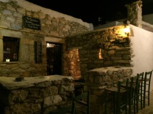 The bar 'Scholio' in Hora, Koufonisia