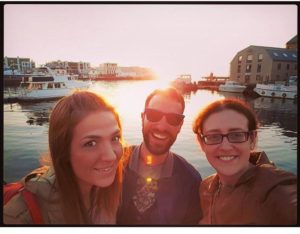 With my friends and travel buddies Mariliz (on the left) and Maria (on the right) in Ålesund, Norway