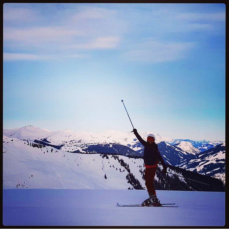 Skiing in Zell-am-See, Austria