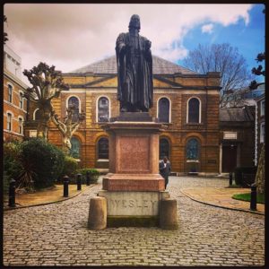 The statue of John Wesley
