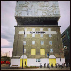Rockheim is housed in a former grain warehouse in central Trondheim