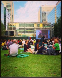 An outdoor screening live from the Royal Opera House