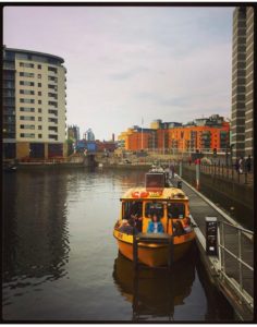 The water taxi in Leeds