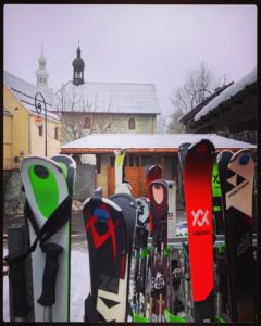 Skis in Megève 
