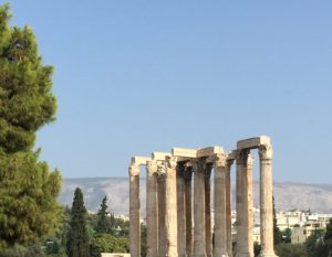 the Columns of the Olympian Zeus, in Athens