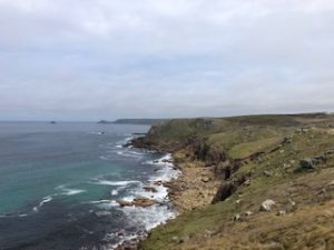 At Land's End, the westernmost point of mainland Cornwall