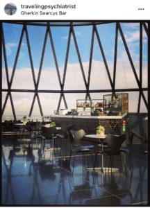 Searcys Helix at the Gherkin, one of my favourite London restaurants with panoramic views