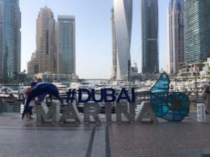 at the Dubai Marina