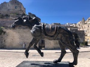 A Salvador Dali sculpture in Matera