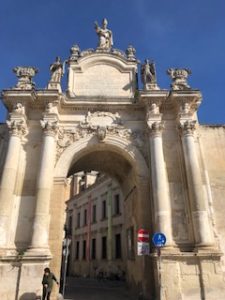 Porta Rudiae, one of the three gates to enter Lecce's centro storico