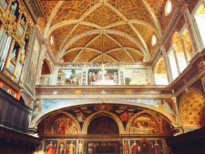 Inside the Chiesa di San Maurizio al Monastero Maggiore