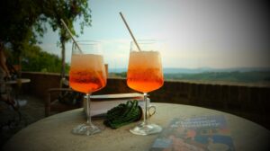 Aperol Spritz at the Palazzo Ravizza