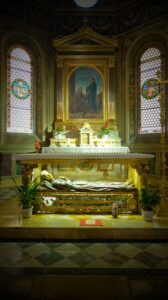 Inside the Chiesa di Sant'Elisabetta della Visitazione