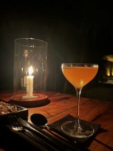 In Arca, I went for dinner as well as cocktails. I had a ‘Naked in Tulum’ (a cocktail with mezcal and Aperol)