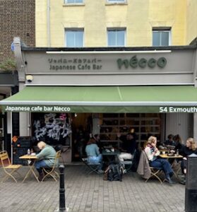 Necco is a full-of-character, cat-themed Japanese restaurant in Exmouth Market