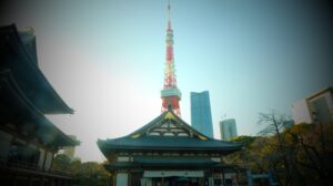Zōjō-ji Temple and the Tokyo Tower
