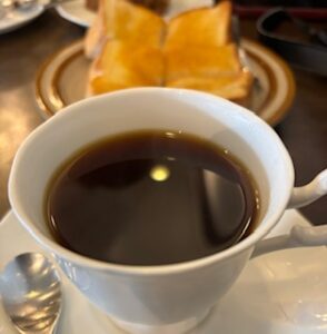 Toast and coffee at Coffee Kobo