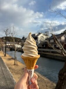 A soft-serve ice cream in Kurashiki