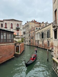 A gondola in Venice