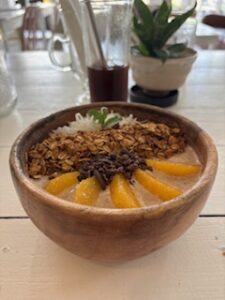A smoothie bowl at Beachbaby Café