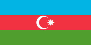 The flag of Azerbaijan