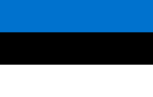 The flag of Estonia