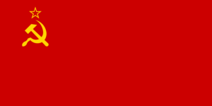 The flag of the USSR
