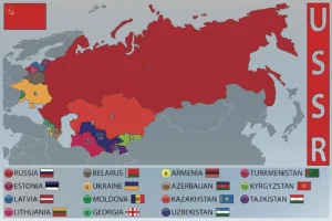 Map of the former USSR