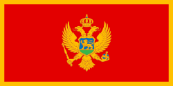 The flag of Montenegro